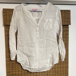 Lilly Pulitzer linen top xs